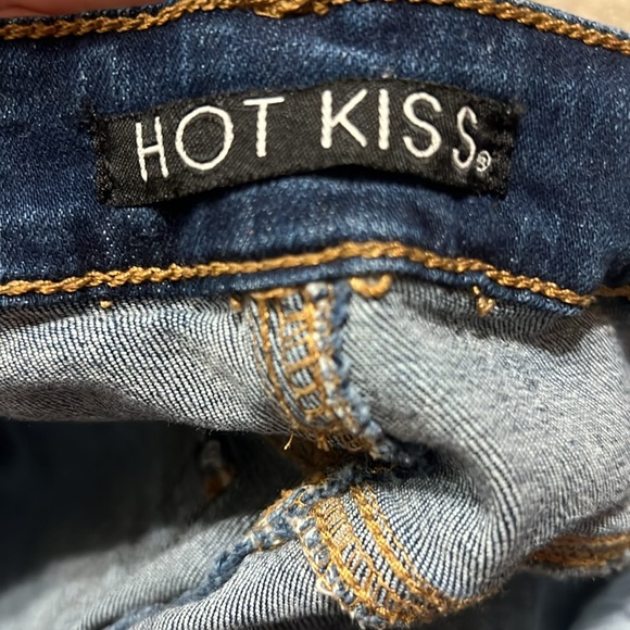 Hot Kiss Highrise Skinny Ankle Distressed Raw Hem Jeans Size 9 - Picture 5 of 9